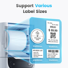 Load image into Gallery viewer, POLONO PM220S Label Maker, Barcode Label Printer Bluetooth Portable Thermal Printer