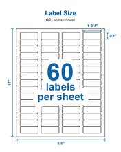 Load image into Gallery viewer, 3-1/3x4 Shipping Address Labels, POLONO Shipping Labels for Laser & Inkjet Printers, 150 Mailing Labels, 6 Label/Sheet, Address Labels,SKU Labels