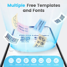 Load image into Gallery viewer, POLONO PM220S Label Maker, Barcode Label Printer Bluetooth Portable Thermal Printer