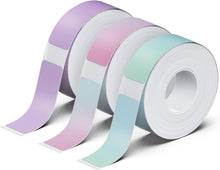 Load image into Gallery viewer, POLONO Genuine P31S Label Maker Tape, Self-Adhesive Label Tape, 14x40mm(0.55"x1.57"), Compatible with P31S Label Maker, 540 Labels/3 Roll, Nebula/Galaxy Series Pattern