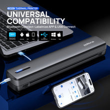 Load image into Gallery viewer, POLONO Portable Printer Wireless for Travel, D810 Bluethooth Thermal Printer Support for 8.5"x11" US Letter