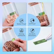 Load image into Gallery viewer, POLONO Genuine P31S Label Maker Tape, Labels Refill for Home/Office, 14x40mm(0.55"x1.57"), Compatible with P31S Label Maker, 540 Labels/3 Roll, Light Green/Green/Dark Green