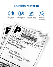 Load image into Gallery viewer, Thermal Labels, POLONO 4" x 6" Direct Thermal Shipping Labels (Pack of 500), Perforated Fanfold Labels Compatible with Label Printer, MUNBYN, Rollo, IDPRT SP420, SP410, POLONO PL60, Commercial Grade