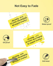 Load image into Gallery viewer, POLONO 2.25”x1.25” Direct Thermal Label, Perforated Sticker Labels for Addresses, UPC Barcodes, Adhesive Multipurpose Compatible with Zebra, Dymo, Rollo Label Printers, BPA Free (1000 Labels, Yellow)