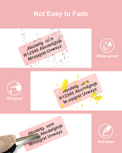 Load image into Gallery viewer, POLONO 2.25”x1.25” Direct Thermal Label, Self-Adhesive Address Shipping Thermal Stickers, UPC Barcodes, Adhesive Multi-Purpose Labels Compatible with Zebra & Rollo Label Printers (1000 Labels, Pink)