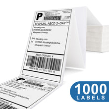 Load image into Gallery viewer, Polono 4"x6" Direct Thermal Shipping Labels, Perforated Postage Thermal Shipping Labels Compatible with MUNBYN, Rollo, IDPRT, Zebra, Fan-Fold Labels, Permanent Adhesive, Commercial Grade, 1000 Labels