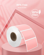 Load image into Gallery viewer, POLONO 2.25”x1.25” Direct Thermal Label, Self-Adhesive Address Shipping Thermal Stickers, UPC Barcodes, Adhesive Multi-Purpose Labels Compatible with Zebra & Rollo Label Printers (1000 Labels, Pink)
