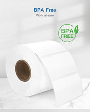 Load image into Gallery viewer, POLONO 2.25”x1.25” Direct Thermal Label, Self-Adhesive Address Shipping Thermal Stickers, UPC Barcodes, Adhesive Multi-Purpose Labels Compatible with Zebra & Rollo Label Printers (1000 Labels, White)