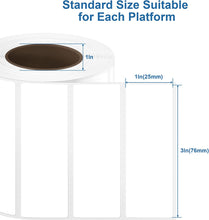 Load image into Gallery viewer, POLONO 3" x 1" Direct Thermal Label, Perforated FBA Labels UPC Barcode, Self-Adhesive Address Shipping Thermal Label, Compatible with Zebra & Rollo Label Printers, BPA & BPS Free, 1000 Labels