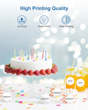 Load image into Gallery viewer, POLONO 2" White Circle Direct Thermal Labels, Self-Adhesive Thermal Stickers Labels, Thermal Printer Labels for Address, Shipping, DIY Design, Code, Compatible with Munbyn, Zebra, Rollo (750 Labels)