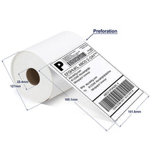 Load image into Gallery viewer, Polono 4''×6'' Direct Thermal Shipping Label, 220 Labels/Roll, Compatible with MUNBYN, Rollo, IDPRT, Arkscan, Strong Permanent Adhesive & Perforated, Commercial Grade