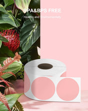 Load image into Gallery viewer, POLONO 2" Pink Circle Direct Thermal Labels, Self-Adhesive Thermal Stickers Labels, Thermal Printer Labels for Address, Shipping, DIY Design, QR Code, Compatible with Munbyn, Zebra, Rollo (750 Labels)