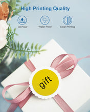 Load image into Gallery viewer, POLONO 2" Yellow Circle Thermal Sticker Labels, Self-Adhesive Stickers Labels, Round Thermal Labels for Address, Shipping, DIY Logo Design, QR Code, Compatible with Munbyn, Zebra, Rollo (750 Labels)