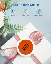 Load image into Gallery viewer, POLONO 2" Orange Circle Thermal Sticker Labels, Self-Adhesive Stickers Labels, Round Thermal Labels for Address, Shipping, DIY Logo Design, QR Code, Compatible with Munbyn, Zebra, Rollo (750 Labels)