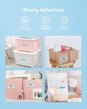 Load image into Gallery viewer, POLONO 2.25”x1.25” Direct Thermal Label, Perforated Sticker Labels for Addresses, UPC Barcodes, Adhesive Multipurpose Compatible with Zebra, Dymo, Rollo Label Printers, BPA Free (1000 Labels, Blue)