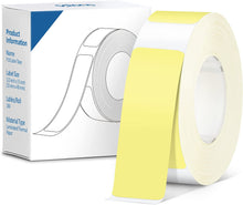 Load image into Gallery viewer, POLONO Thermal Label Maker Tape Adapted P10 Label Maker, Standard Laminated Office Labeling, 15mmx40mm/0.5x1.57inch, 180 Labels/Roll, P10 Thermal Printing Label Paper (Yellow)