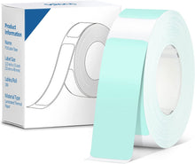 Load image into Gallery viewer, POLONO Thermal Label Maker Tape Adapted P10 Label Maker, Standard Laminated Office Labeling, 15mmx40mm/0.5x1.57inch, 180 Labels/Roll, P10 Thermal Printing Label Paper (Green)