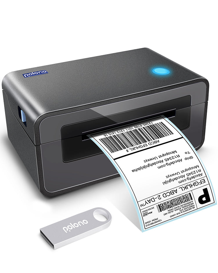 POLONO PL60 150mm/s 4x6 Thermal Shipping Label Printer