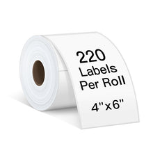 Load image into Gallery viewer, Polono 4''×6'' Direct Thermal Shipping Label, 220 Labels/Roll, Compatible with MUNBYN, Rollo, IDPRT, Arkscan, Strong Permanent Adhesive & Perforated, Commercial Grade
