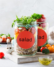 Load image into Gallery viewer, POLONO 2" Red Circle Thermal Sticker Labels, Self-Adhesive Stickers Labels, Round Thermal Labels for Address, Shipping, DIY Logo Design, QR Code, Compatible with Munbyn, Zebra, Rollo (750 Labels)