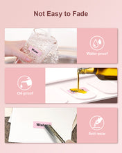 Load image into Gallery viewer, POLONO Thermal Label Maker Tape Adapted P10 Label Maker, Standard Laminated Office Labeling, 15mmx40mm/0.5x1.57inch, 180 Labels/Roll, P10 Thermal Printing Label Paper (Pink)