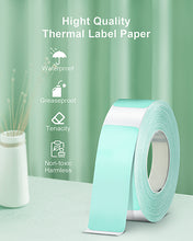 Load image into Gallery viewer, POLONO Thermal Label Maker Tape Adapted P10 Label Maker, Standard Laminated Office Labeling, 15mmx40mm/0.5x1.57inch, 180 Labels/Roll, P10 Thermal Printing Label Paper (Green)