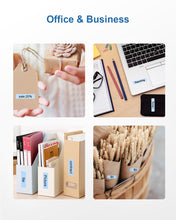 Load image into Gallery viewer, POLONO Thermal Label Maker Tape Adapted P10 Label Maker, Standard Laminated Office Labeling, 15mmx40mm/0.5x1.57inch, 180 Labels/Roll, P10 Thermal Printing Label Paper (Blue)