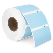 Load image into Gallery viewer, POLONO 2.25”x1.25” Direct Thermal Label, Perforated Sticker Labels for Addresses, UPC Barcodes, Adhesive Multipurpose Compatible with Zebra, Dymo, Rollo Label Printers, BPA Free (1000 Labels, Blue)