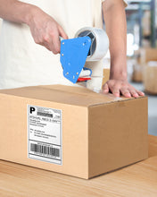 Load image into Gallery viewer, Packing Tape Dispenser Gun, POLONO Tape Gun with Clear Packaging Tape for 3-Inch Paper Core Packing Tape, Lightweight Industrial Side Loading Tape Gun for Packing, Sealing, Storing, and Moving Boxes