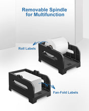 Load image into Gallery viewer, Label Holder, POLONO Thermal Label Holder for Fan-Fold and Roll Labels, Shipping Label Holder Work with Shipping Label Printer and Thermal Labels