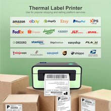 Load image into Gallery viewer, POLONO Shipping Label Printer, Compatible with Windows, Mac, Linux, Widely Use for Shopify, Ebay, Amazon, FedEx, Etsy (Green)
