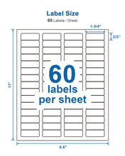 Load image into Gallery viewer, 3-1/3x4 Shipping Address Labels, POLONO Shipping Labels for Laser &amp; Inkjet Printers, 150 Mailing Labels, 6 Label/Sheet, Address Labels,SKU Labels
