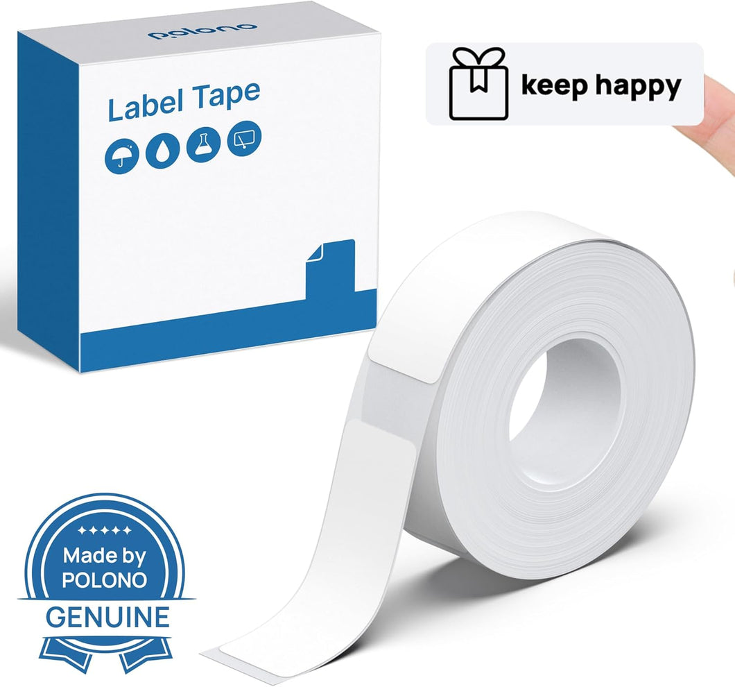 POLONO Genuine P31S Label Maker Tape, Adapted Print Paper, 15x40mm(0.59