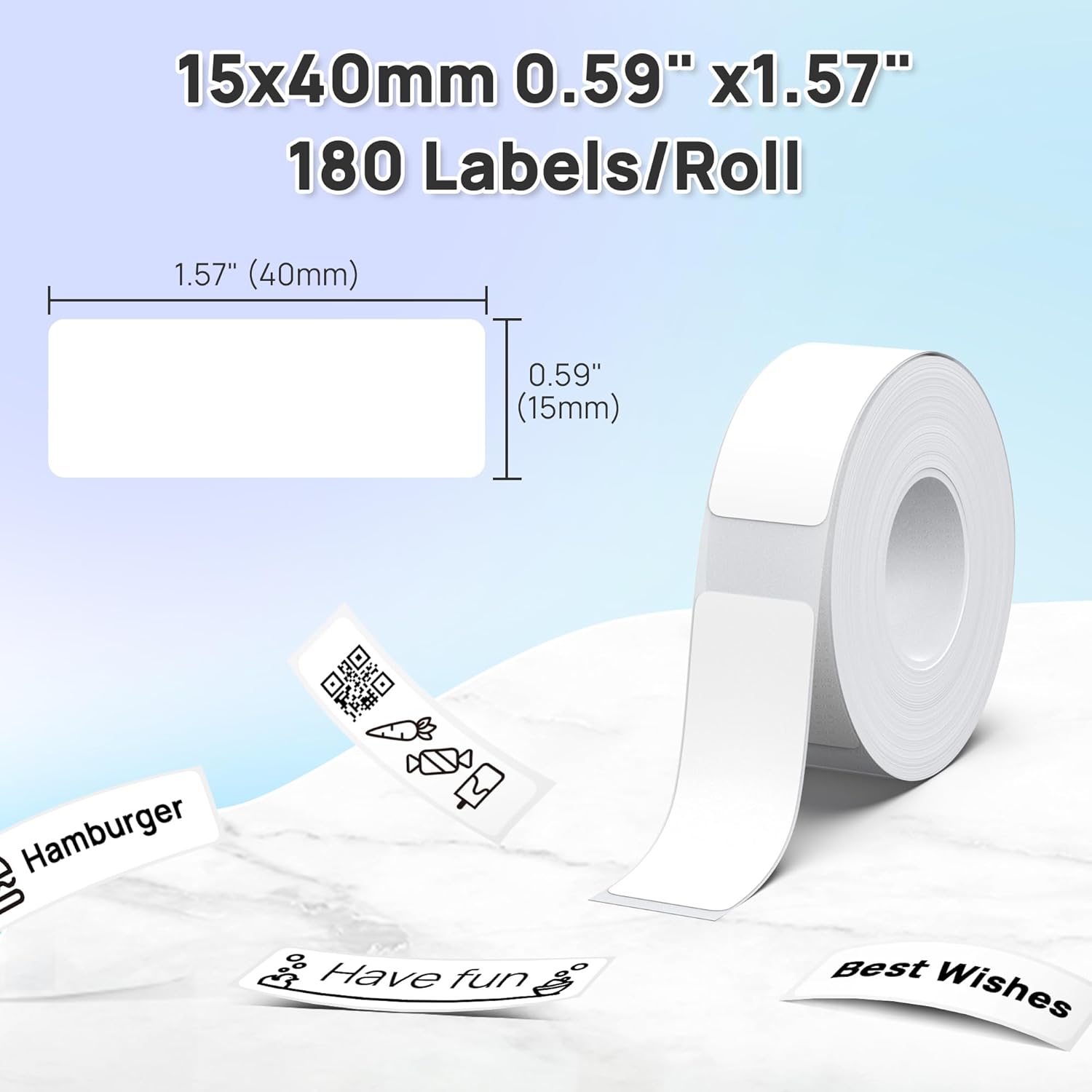 DULA 99010/S0722370 | Adresetiket - 28x89 mm - 130 etiketten Labeltape