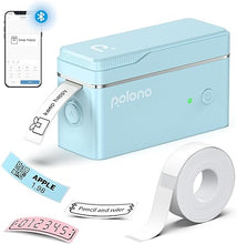 Load image into Gallery viewer, POLONO P31S Label Maker Machine with Tape, Portable Bluetooth Label Printer for Organizing Storage Office Home, Sticker Maker Mini Label Maker with Multiple Templates, Green
