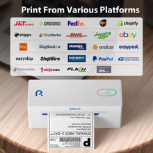 Load image into Gallery viewer, POLONO Bluetooth Thermal Shipping Label Printer, Wireless 4x6 Shipping Label Printer for Small Business, Support Android, iPhone, Windows, and Mac, Widely Used for Ebay, Amazon, Shopify, Etsy, USPS
