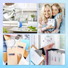 Load image into Gallery viewer, POLONO Genuine P31S Label Maker Tape, Self-Adhesive Label Tape, 14x40mm(0.55&quot;x1.57&quot;), Compatible with P31S Label Maker, 540 Labels/3 Roll, Nebula/Galaxy Series Pattern
