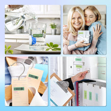 Load image into Gallery viewer, POLONO Genuine P31S Label Maker Tape, Labels Refill for Home/Office, 14x40mm(0.55&quot;x1.57&quot;), Compatible with P31S Label Maker, 540 Labels/3 Roll, Light Green/Green/Dark Green
