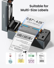 Load image into Gallery viewer, POLONO PL80e Bluetooth Thermal Shipping Label Printer, Grey
