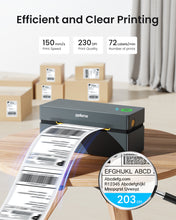 Load image into Gallery viewer, POLONO PL80e Bluetooth Thermal Shipping Label Printer, Grey
