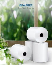 Load image into Gallery viewer, POLONO 3 1/8” x 230&#39; Thermal Paper, Receipt Paper Suitable for Many Credit Card Terminals, POS Machines, Cash Registers, and Square Printers, BPA Free Receipt Paper, Receipt Paper Rolls, 10 Rolls
