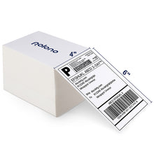 Load image into Gallery viewer, Polono 4&quot;x6&quot; Direct Thermal Shipping Labels, Perforated Postage Thermal Shipping Labels Compatible with MUNBYN, Rollo, Zebra, Fan-Fold Labels, Permanent Adhesive, Commercial Grade, 500 Labels
