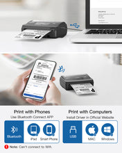 Load image into Gallery viewer, POLONO A400 Bluetooth Thermal Label Printer - 4x6 Label Printer
