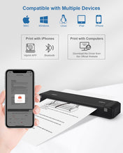 Load image into Gallery viewer, POLONO MT800 2.0 Wireless Bluetooth Thermal Printer
