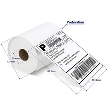Load image into Gallery viewer, Polono 4&#39;&#39;×6&#39;&#39; Direct Thermal Shipping Label, 220 Labels/Roll, Compatible with MUNBYN, Rollo, IDPRT, Arkscan, Strong Permanent Adhesive &amp; Perforated, Commercial Grade
