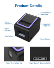 Load image into Gallery viewer, Receipt Printer, 3 1/8&quot; 80mm POLONO PL330 Thermal Receipt Printer
