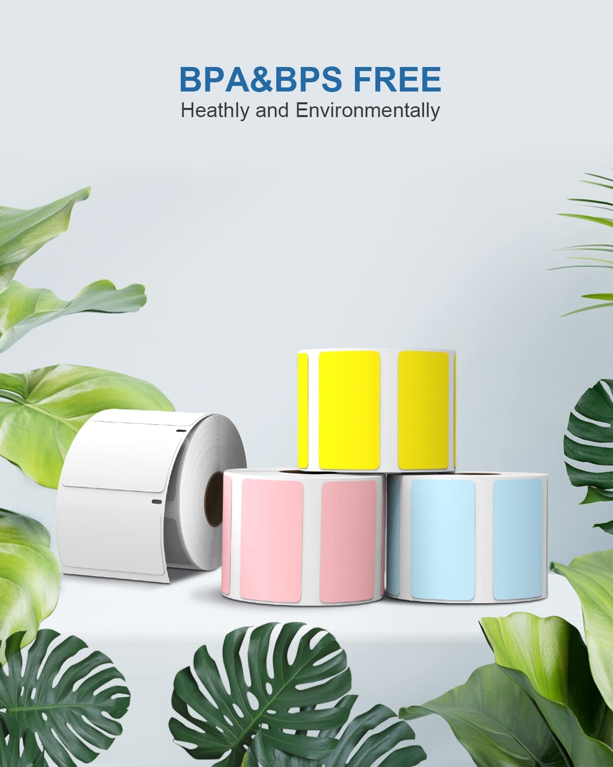 12 Rolls 2.25 X 1.25 Inch Direct Thermal Labels - Pink Perforated Stickers For Barcodes - View #4