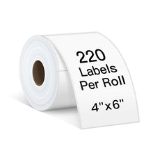Load image into Gallery viewer, Polono 4&#39;&#39;×6&#39;&#39; Direct Thermal Shipping Label, 220 Labels/Roll, Compatible with MUNBYN, Rollo, IDPRT, Arkscan, Strong Permanent Adhesive &amp; Perforated, Commercial Grade
