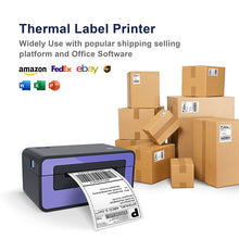 Load image into Gallery viewer, Polono 4&quot;x6&quot; Direct Thermal Shipping Labels, Perforated Postage Thermal Shipping Labels Compatible with MUNBYN, Rollo, Zebra, Fan-Fold Labels, Permanent Adhesive, Commercial Grade, 500 Labels
