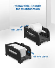 Load image into Gallery viewer, Label Holder, POLONO Thermal Label Holder for Fan-Fold and Roll Labels, Shipping Label Holder Work with Shipping Label Printer and Thermal Labels
